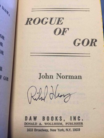 ROGUE OF GOR, #15. by Norman, John. (Richard Hescox, signed.)
