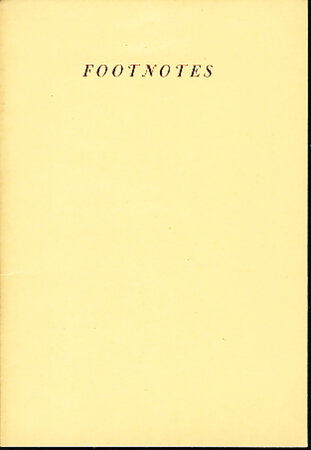 A COMP'S-EYE VIEW OF FOOTNOTES. by Wulling, Emerson G.