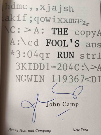 FOOL'S RUN. by Camp, John (aka John Sandford.)
