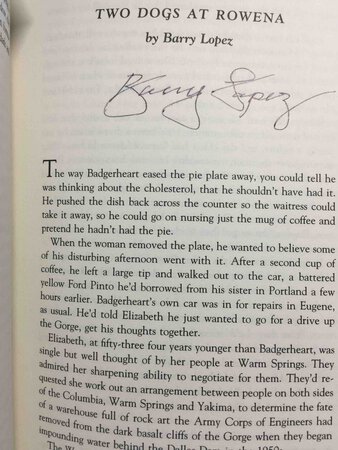 OFF THE BEATEN PATH: Stories of Place. by [Anthology, signed] Kingsolver, Barbara (introduction), Joseph Barbato and Lisa Weinerman Horak, editors; Barry Lopez and Eric Lustbader, signed.