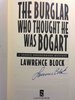 Another image of THE BURGLAR WHO THOUGHT HE WAS BOGART. by Block, Lawrence.
