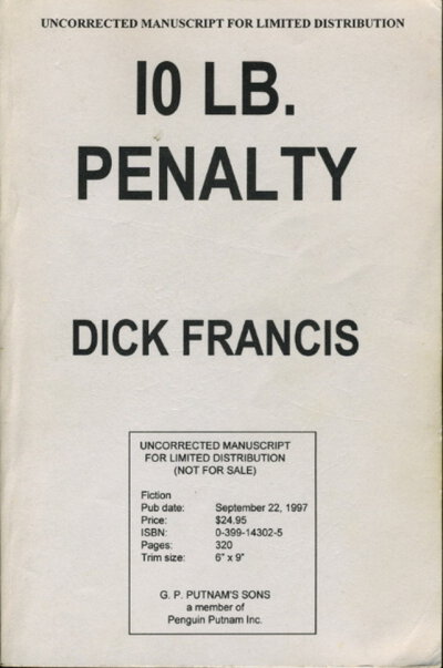 10 LB PENALTY. by Francis, Dick