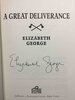 Another image of A GREAT DELIVERANCE by George, Elizabeth.