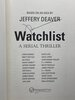 Another image of WATCHLIST. by Deaver, Jeffery, Lisa Scottoline, David Corbett and S, J. Rozan, signed.