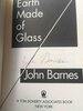 Another image of EARTH MADE OF GLASS. by Barnes, John