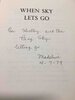 Another image of WHEN SKY LETS GO: Poems. by DeFrees, Madeline (1919-2015)