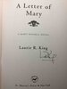Another image of A LETTER OF MARY. by King, Laurie R.