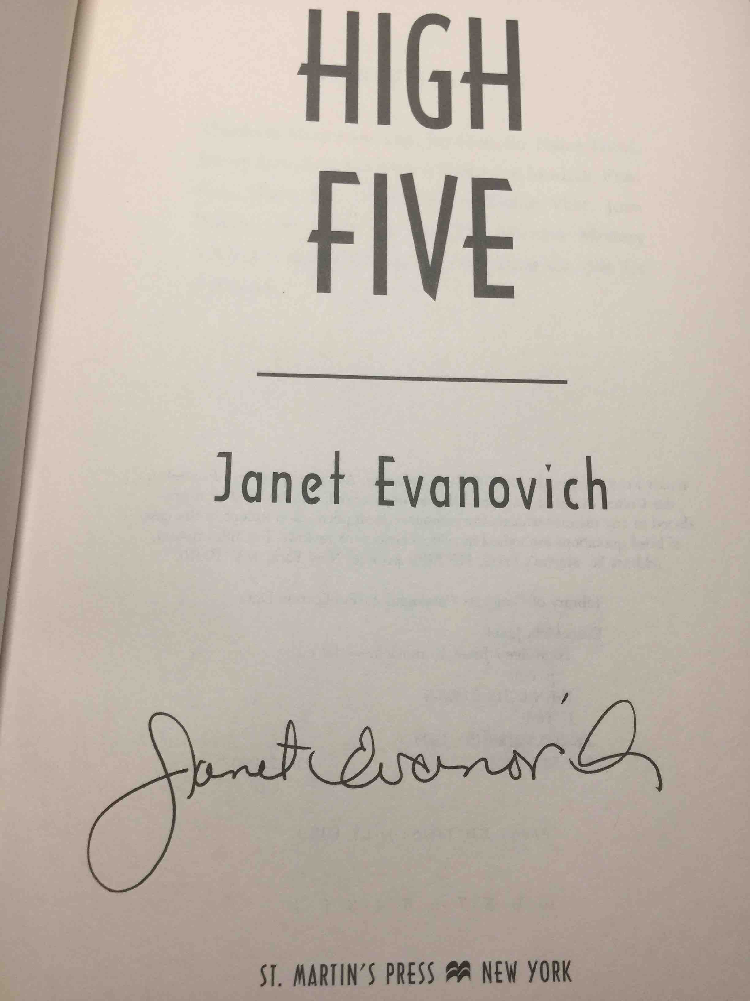 HIGH FIVE. by Evanovich,