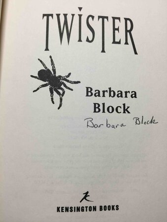 TWISTER. by Block, Barbara.