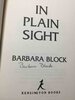 Another image of IN PLAIN SIGHT. by Block, Barbara.