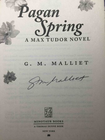 PAGAN SPRING: A Max Tudor Novel. by Malliet, G. M.