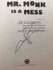Another image of MR MONK IS A MESS. by Goldberg, Lee.