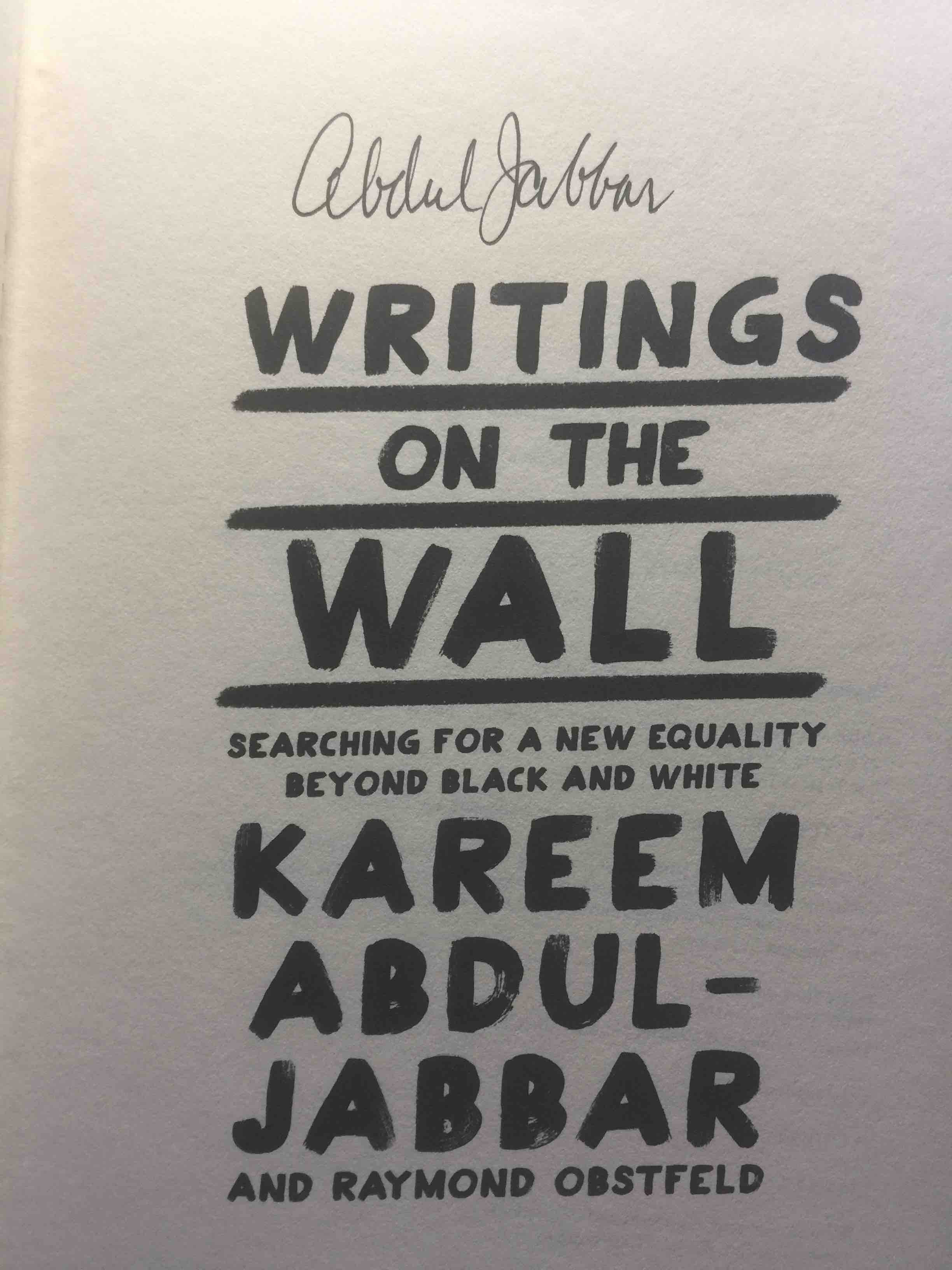 WRITINGS ON THE WALL: Searching for a New Equality Beyond… - bookfever.com