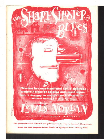 THE SHARPSHOOTER BLUES. by Nordan, Lewis.