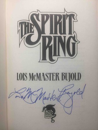 THE SPIRIT RING. by Bujold, Lois McMaster.