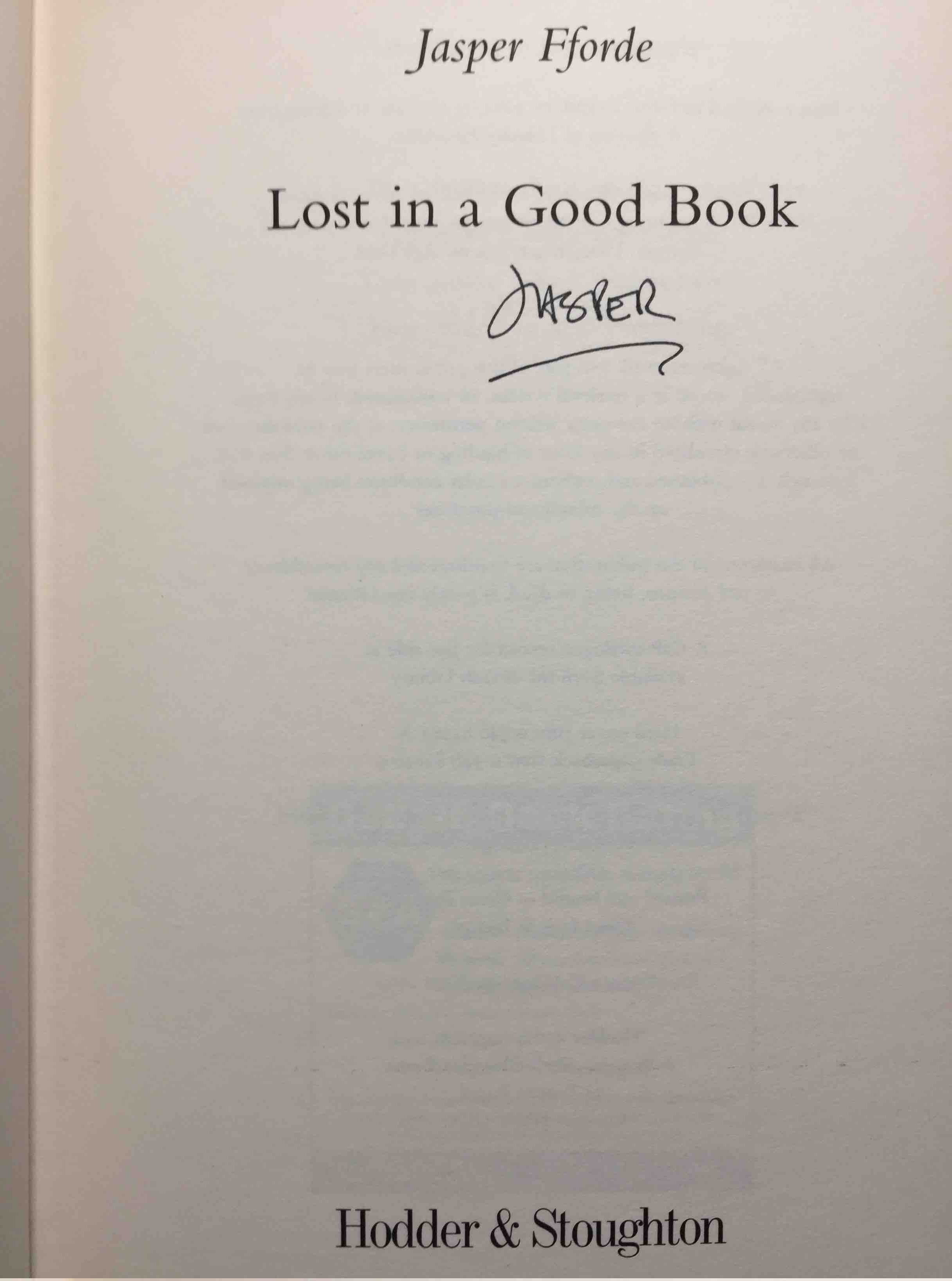 Lost In A Good Book By Fforde Jasper Bookfever Com Lost In A Good Book By Fforde Jasper Bookfever Com