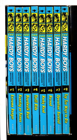HARDY BOYS: ALL NEW UNDERCOVER BROTHERS 1-8: #1 The Ultimate Collection - includes Extreme Danger / Running on Fumes / Boardwalk Best / Thrill Ride / Rocky Road / Burned /Operation: Survival / Top Ten Ways to Die. by Dixon, Franklin W.