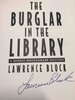 Another image of THE BURGLAR IN THE LIBRARY. by Block, Lawrence.