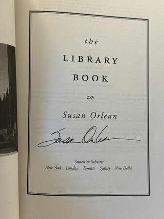 THE LIBRARY BOOK. by Orlean, Susan.