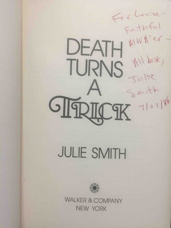 DEATH TURNS A TRICK. by Smith, Julie.