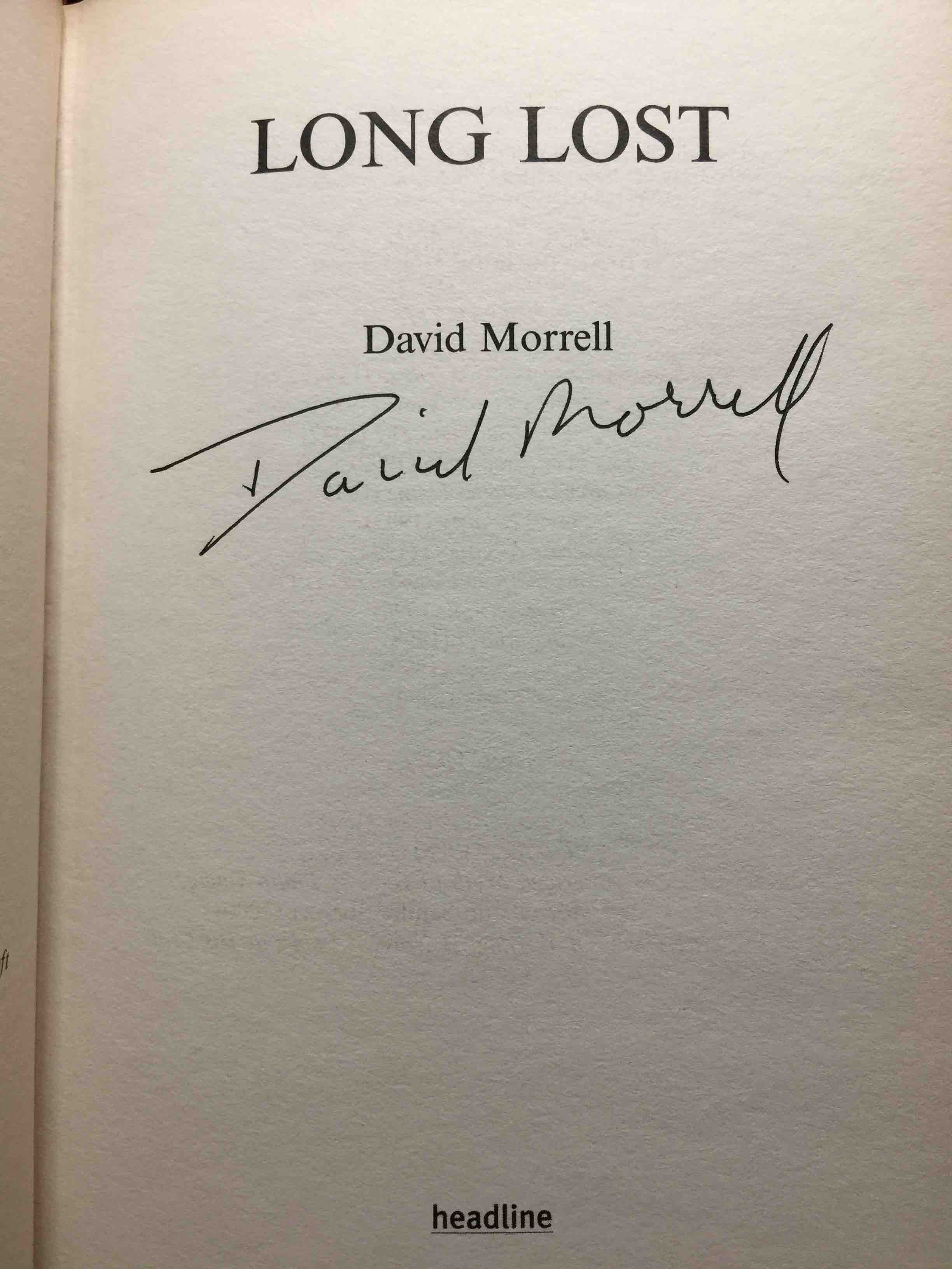 LONG LOST. by Morrell, David.