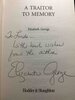 Another image of A TRAITOR TO MEMORY. by George, Elizabeth.