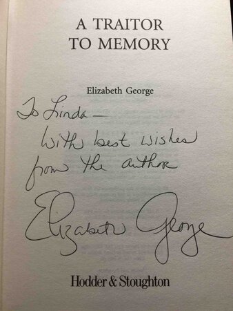 A TRAITOR TO MEMORY. by George, Elizabeth.
