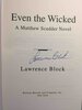 Another image of EVEN THE WICKED. by Block, Lawrence.