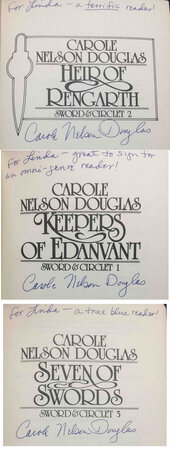 SWORD & CIRCLET TRILOGY: KEEPERS OF EDANVANT, HEIR OF RENGARTH, SEVEN OF SWORDS (3 books) by Douglas, Carole Nelson