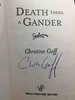 Another image of DEATH TAKES A GANDER: A Birdwatcher's Mystery. by Goff, Christine.