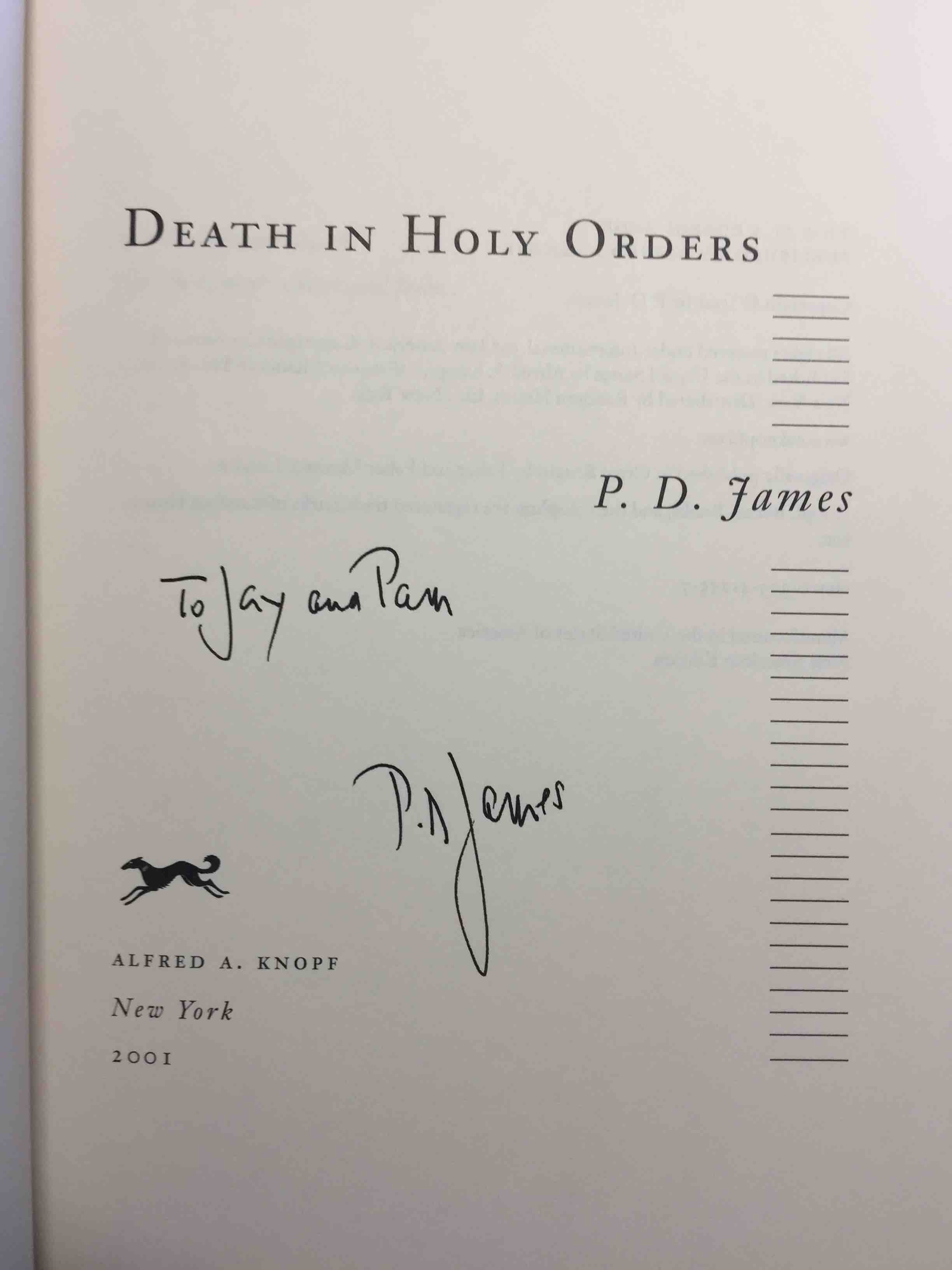 DEATH IN HOLY ORDERS. by James, P. D. DEATH IN HOLY ORDERS. by James, P. D.