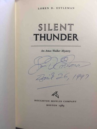SILENT THUNDER. by Estleman, Loren D.
