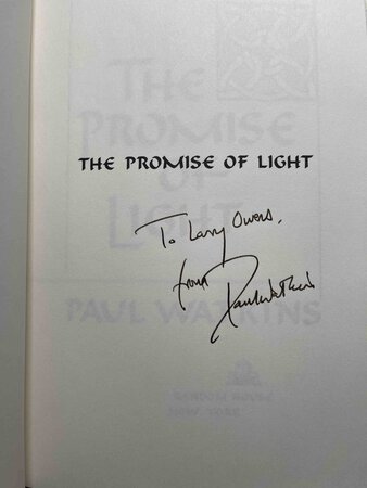 THE PROMISE OF LIGHT by Watkins, Paul.
