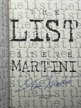 THE LIST. by Martini, Steve.