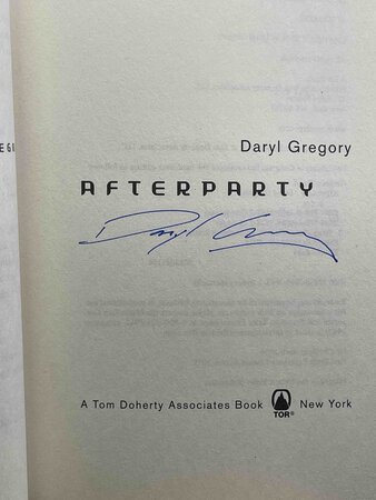 AFTERPARTY. by Gregory, Daryl.