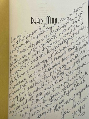 DEAD MAN. by Gores, Joe.