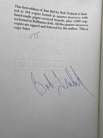 SAW RED. by Truluck, Bob.