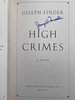 Another image of HIGH CRIMES. by Finder, Joseph.