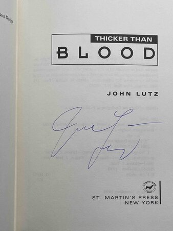 THICKER THAN BLOOD. by Lutz, John (1939-2021)