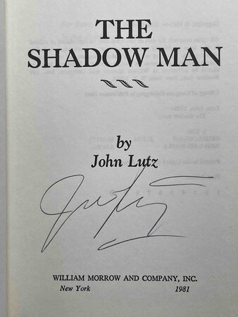 THE SHADOW MAN. by Lutz, John (1939-2021)