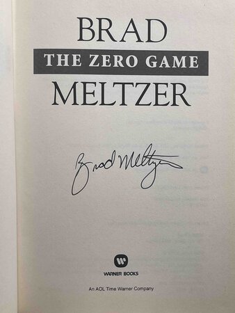 THE ZERO GAME. by Meltzer, Brad.