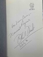 IN A PLACE DARK AND SECRET. by Finch, Phillip (1948-2012)