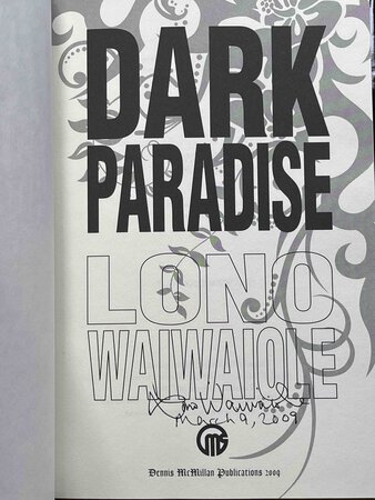 DARK PARADISE. by Waiwaiole, Lono.