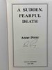 Another image of A SUDDEN FEARFUL DEATH. by Perry, Anne.