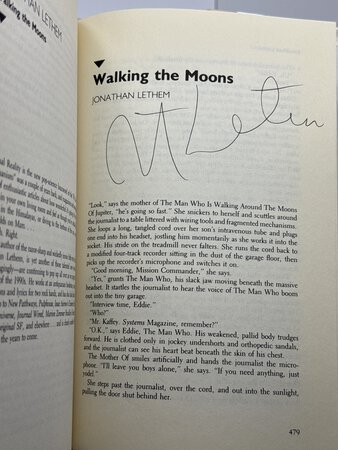 THE YEAR'S BEST SCIENCE FICTION: Eighth (8th) Annual Collection. by [Anthology] Dozois, Gardner, editor. Jonathan Lethem, signed.