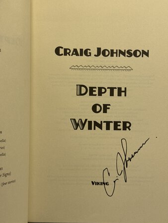 DEPTH OF WINTER. by Johnson, Craig.