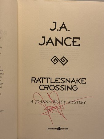 RATTLESNAKE CROSSING. by Jance, J. A.