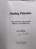 Another image of FINDING PALESTINE: One American's Trek from the Midwest to the Middle East. by Elliott, Liza.