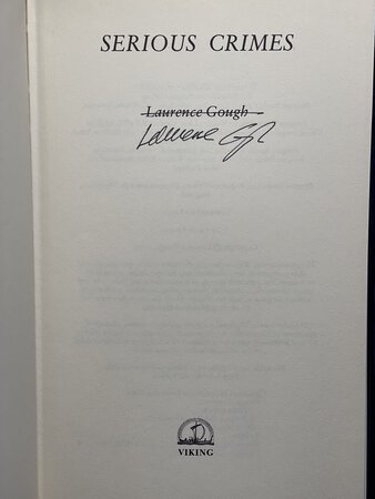 SERIOUS CRIMES. by Gough, Laurence.