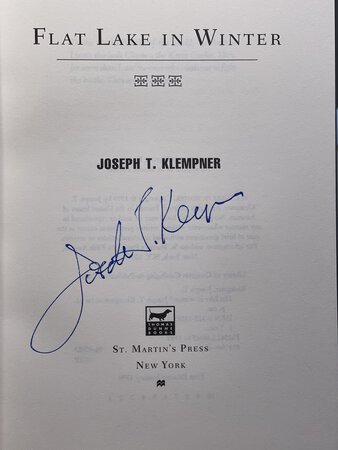FLAT LAKE IN WINTER. by Klempner, Joseph T.